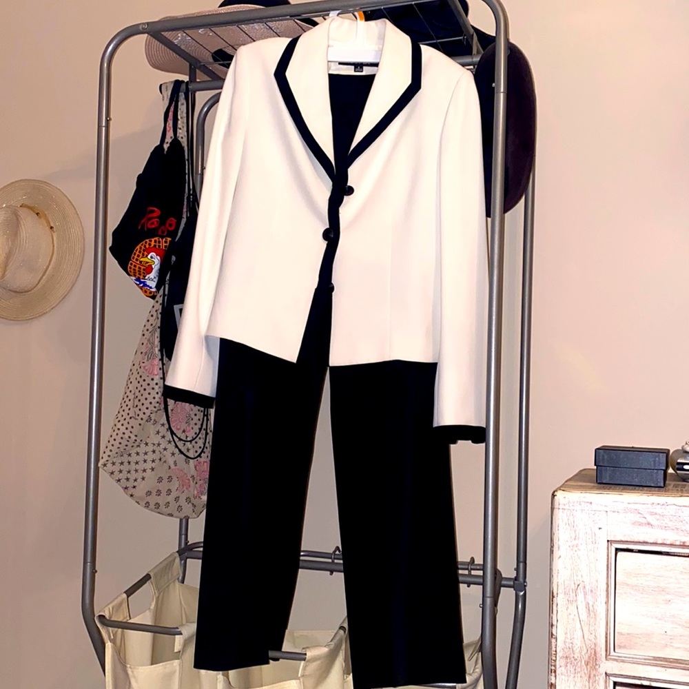 Black & White Power Suit